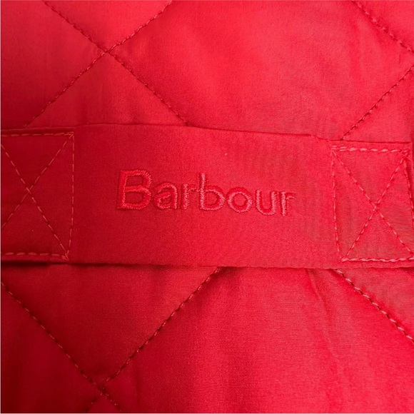 Barbour Lowerdale Gilet Diamond Quilted Vest Full Zip Red Men’s Size L EXC - Picture 13 of 16